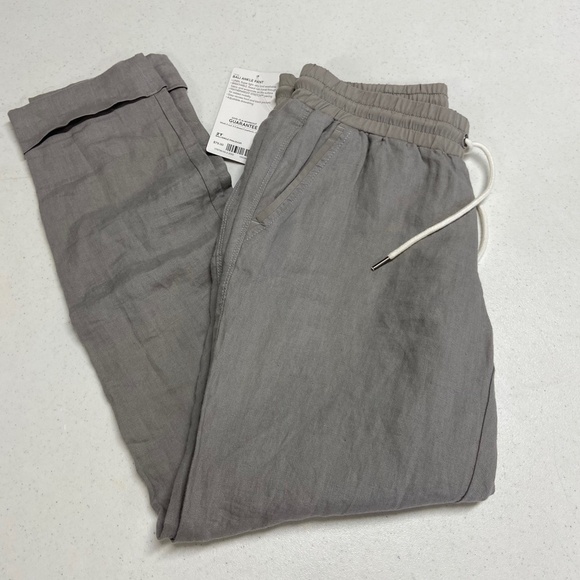 Athleta Bali Ankle Pants Silver Gray 2T 2 tall - Picture 3 of 7